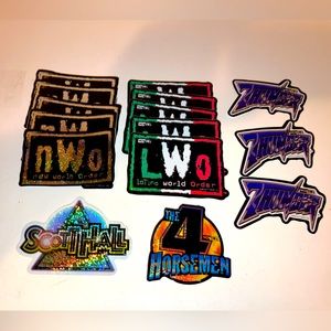 (15) NWO/WCW/LWO 1998 Wrestling Sticker Lot wwe wwf